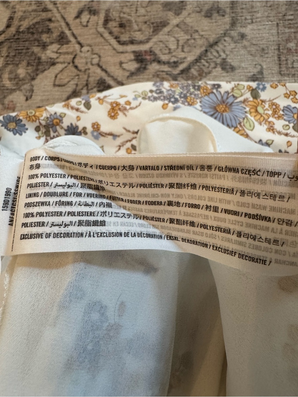 Abercrombie & Fitch Floral Tie Front Midi Dress | Cottagecore, Size SP - Picture 11 of 11